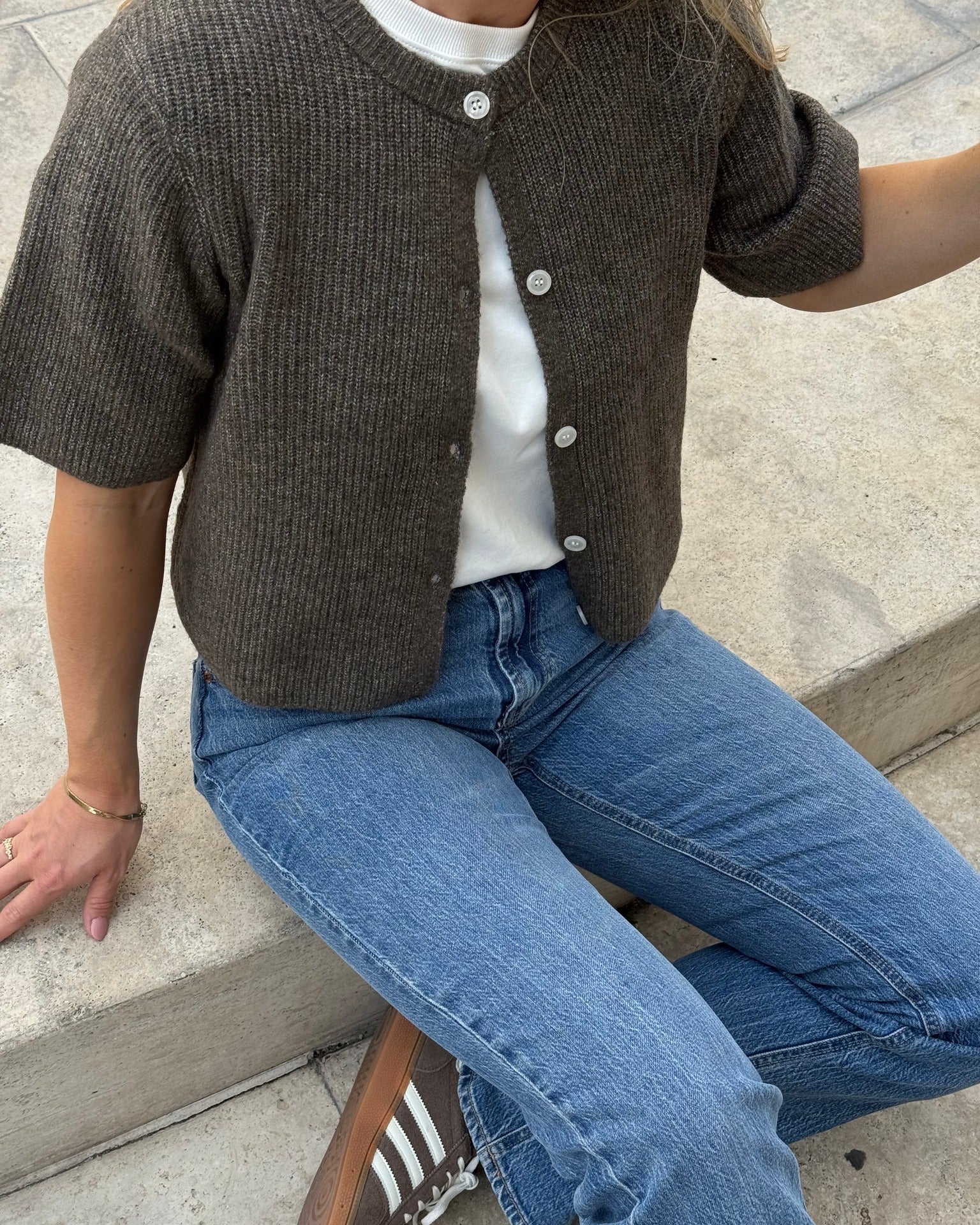 PCSILLY Knit Cardigan - Morel